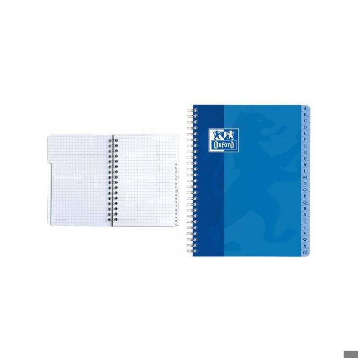 Oxford - Registerbuch | Doppelspirale | 170 x 220 mm (483 mm (19"))