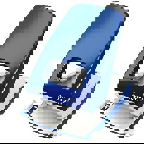 Leitz - 51380035 New NeXXt Registraturlocher (2 Stanzsegmente, Metall, DIN A4, Blau)