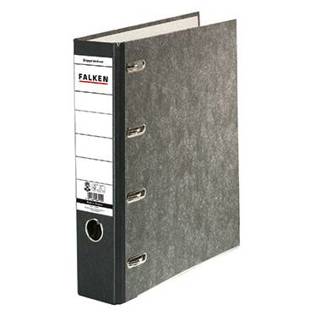 Falken - 11285426 (Doppelordner 2 x DIN A5 quer - Schwarz Wolkenmarmor)