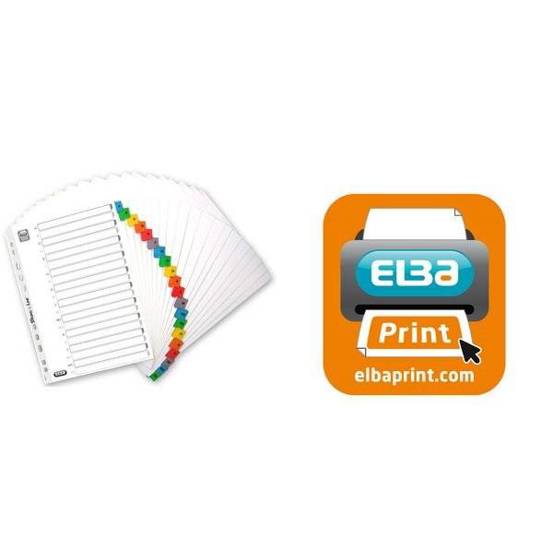 Elba - 335249200 - Farbenfrohes und organisiertes Register A-Z für 19" Rack (26-teilig)
