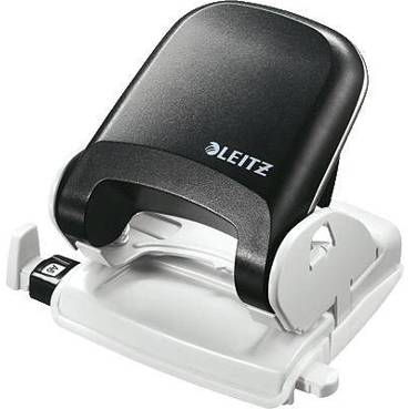 Leitz 50050095 Bürolocher New NeXXt Schwarz max. Einstellformat: DIN A4 | Folio 25 Bl. (80 g/m²)