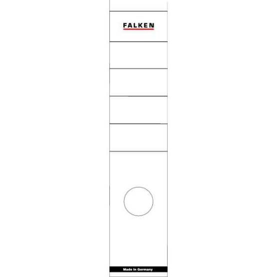 Falken - 60x290mm Ordneretiketten selbstklebend weiß (10 St.)