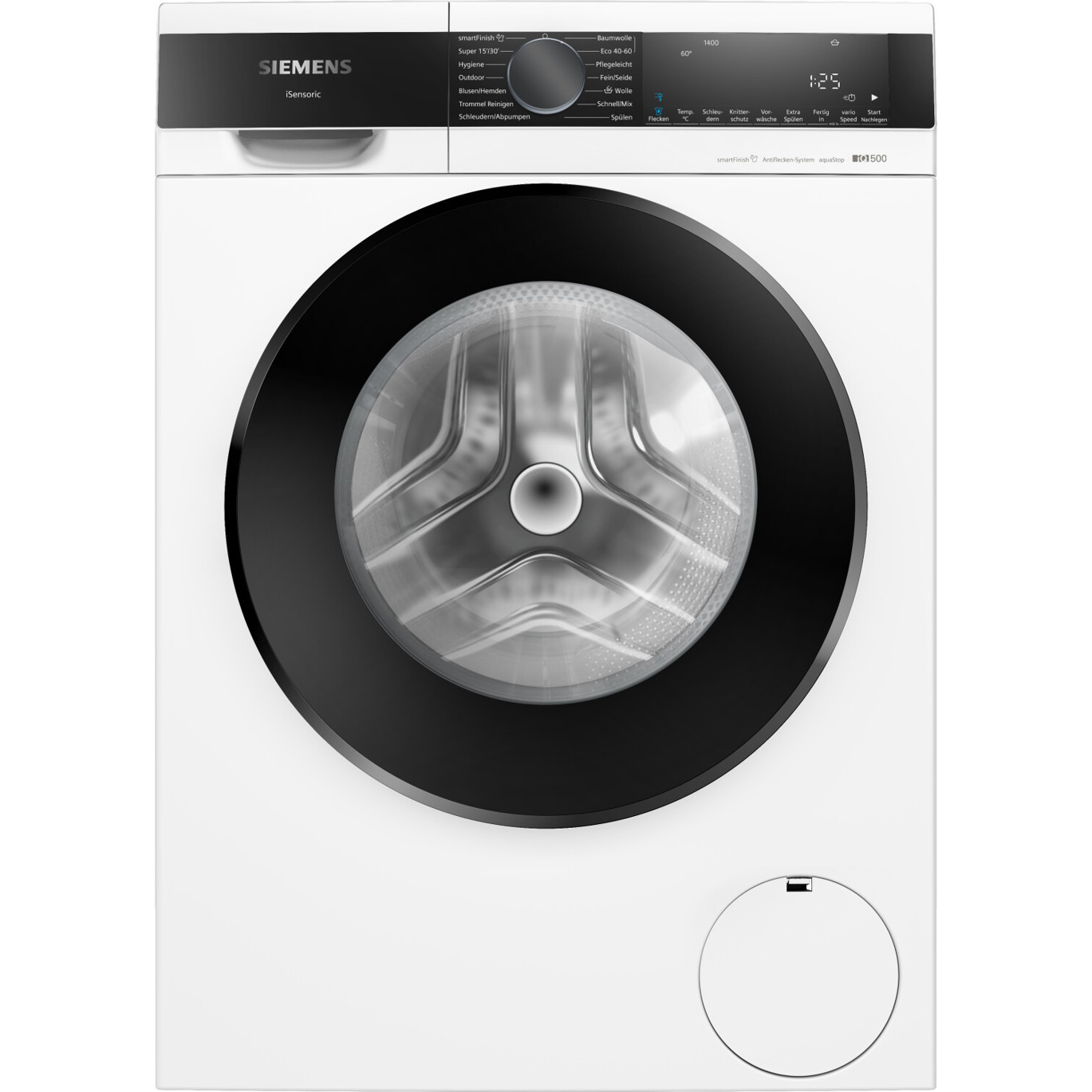 Siemens -WG44G2Z40 (Frontlader, leise, 1.400 U/Min) - Sensor/Touch-Bedienung - LED Display - 9 kg - Beladungssensor - Knitterschutz, Antifleckensystem, Nachlegefunktion - WaterPerfect Plus