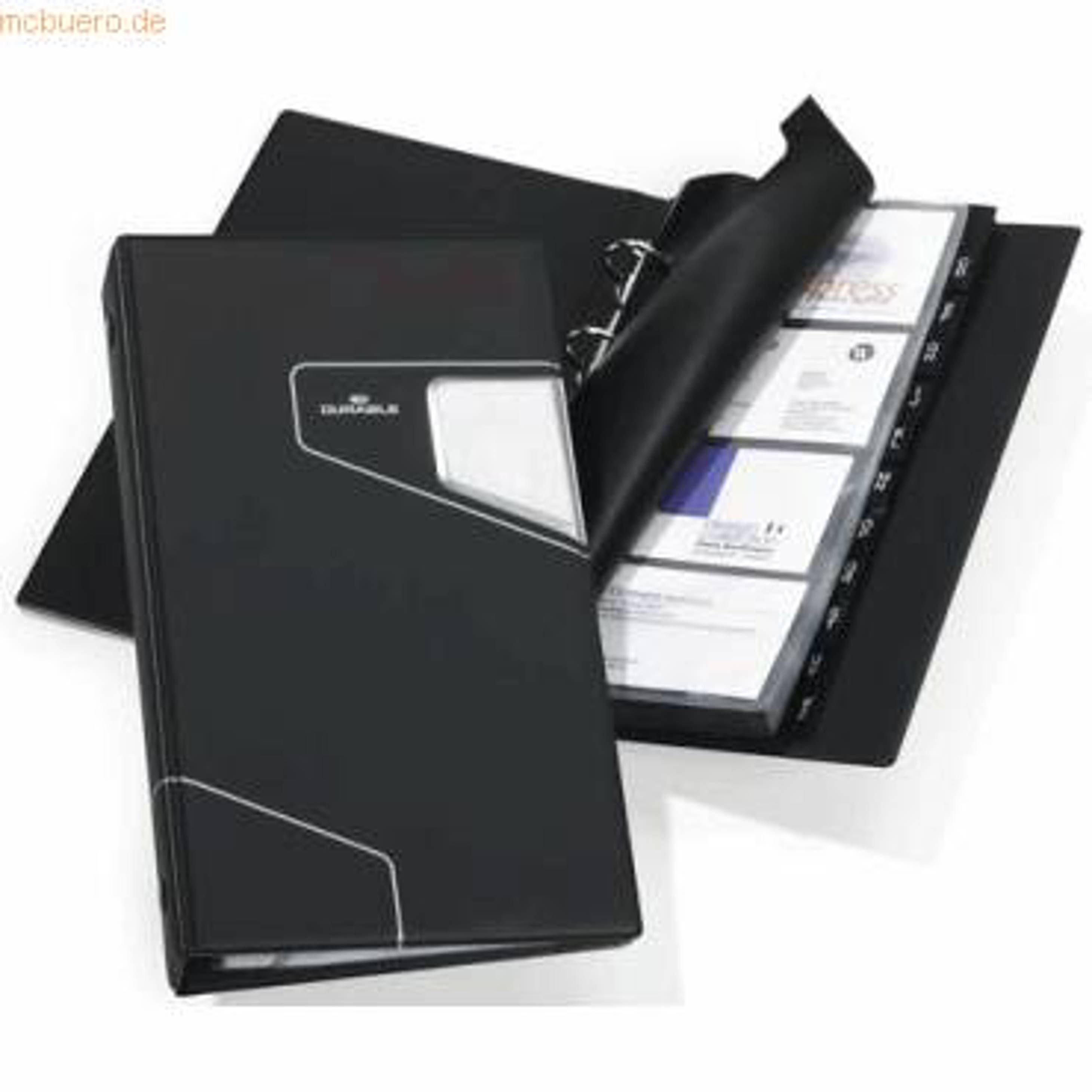 Durable - Visifix Pro 145x255mm - Visitenkartenringbuch Anthrazit