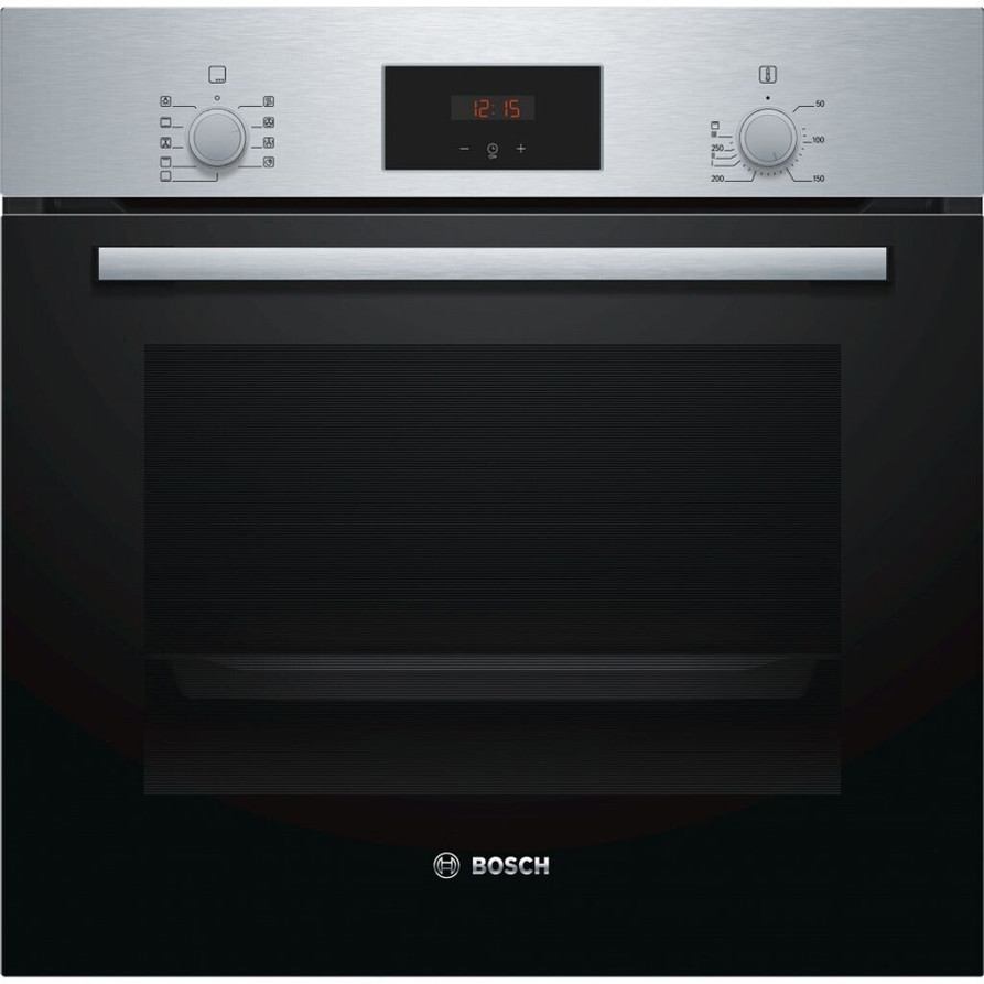 Bosch - HBF114ES0 + PVQ61RHB1E - Backofenset mit Induktionskochfeld (LED Display, 3D Heißluft, TouchControl, Katalyse, Teleskopauszug)