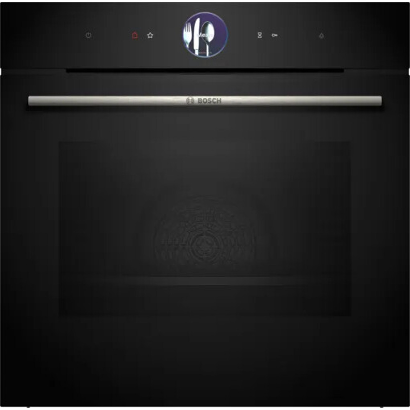 Bosch - HSG7364B1 (Bosch Serie 8) - Schwarz, Smarte Einbau/Dampf/Elektrobackofen, 71L, TFT Display, AirFry & ecoClean, Alexa kompatibel