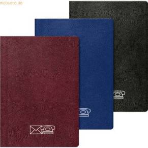 Adressbuch 14,3x20,5cm sortiert Kunststoff