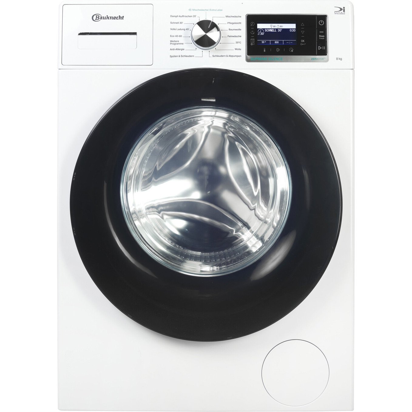 Bauknecht - B6R 88E - Frontlader Waschmaschine (8 kg, 1.400 U/Min, weiß)