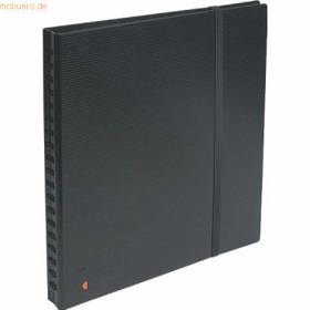 Exacompta - Exacard (250x265x28mm - Bis 320 Karten) - Visitenkartenbuch Schwarz