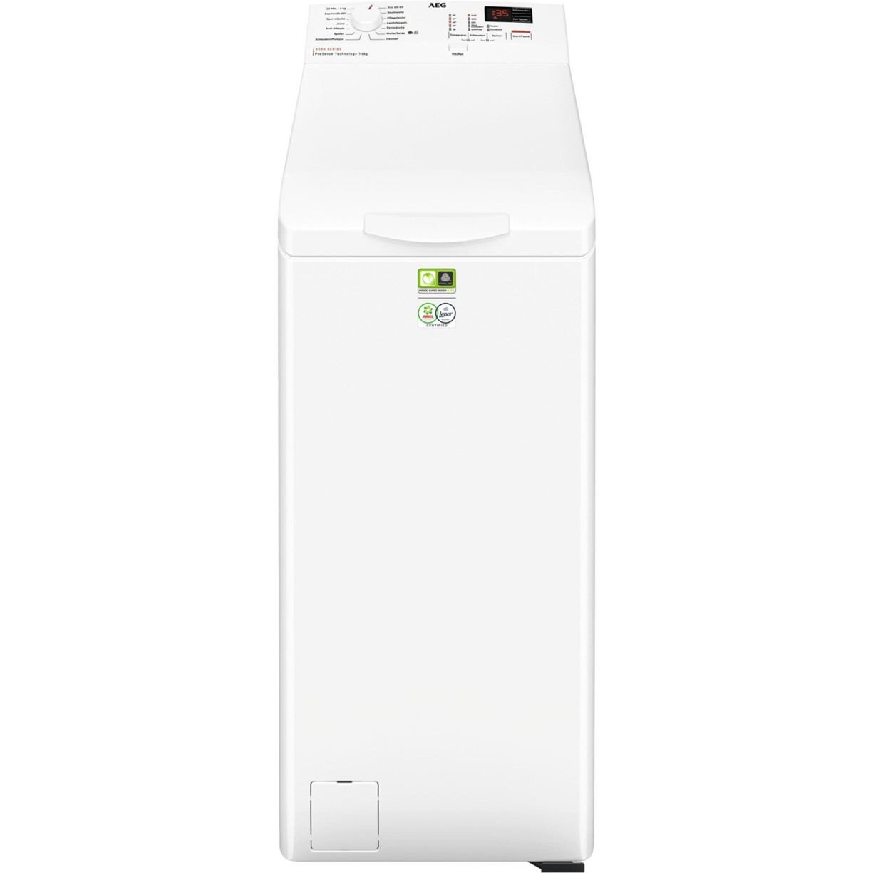 AEG - LTR6A41460 (Toplader Waschmaschine) weiß, Inverter-Motor, 1.400 U/Min, ProSense, freistehend, 6 kg, AquaStop, Serie 6000